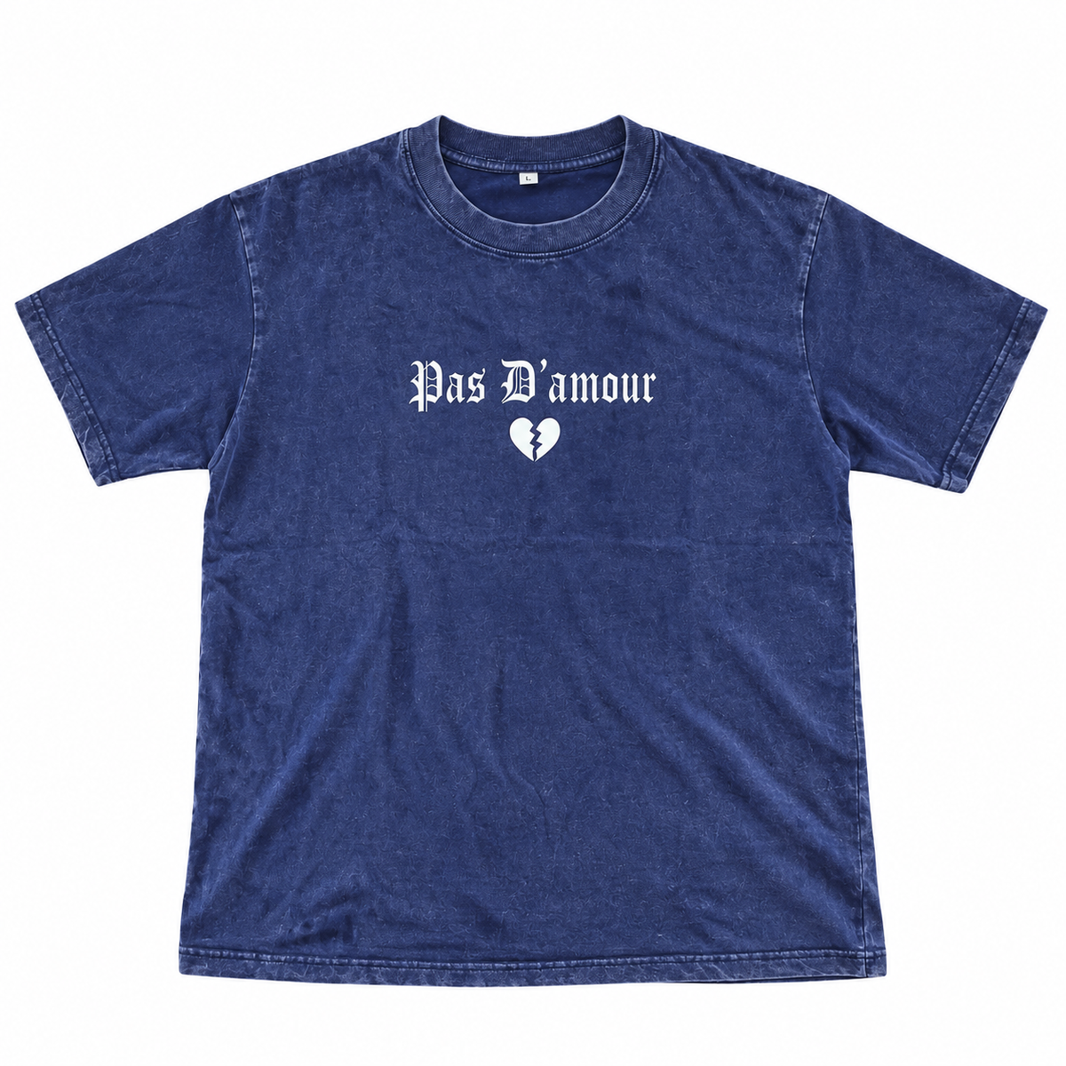 Blue Acid washed T-Shirt - Cold Heart